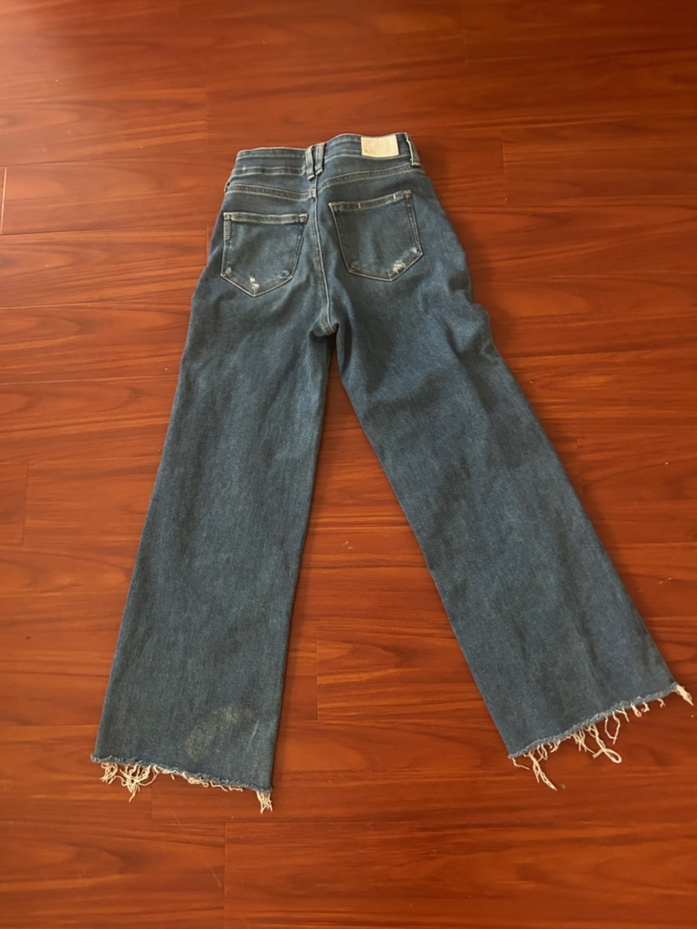 PAIGE Wide-Leg High-Rise Jeans — Dark Blue Denim - Picture 5 of 7
